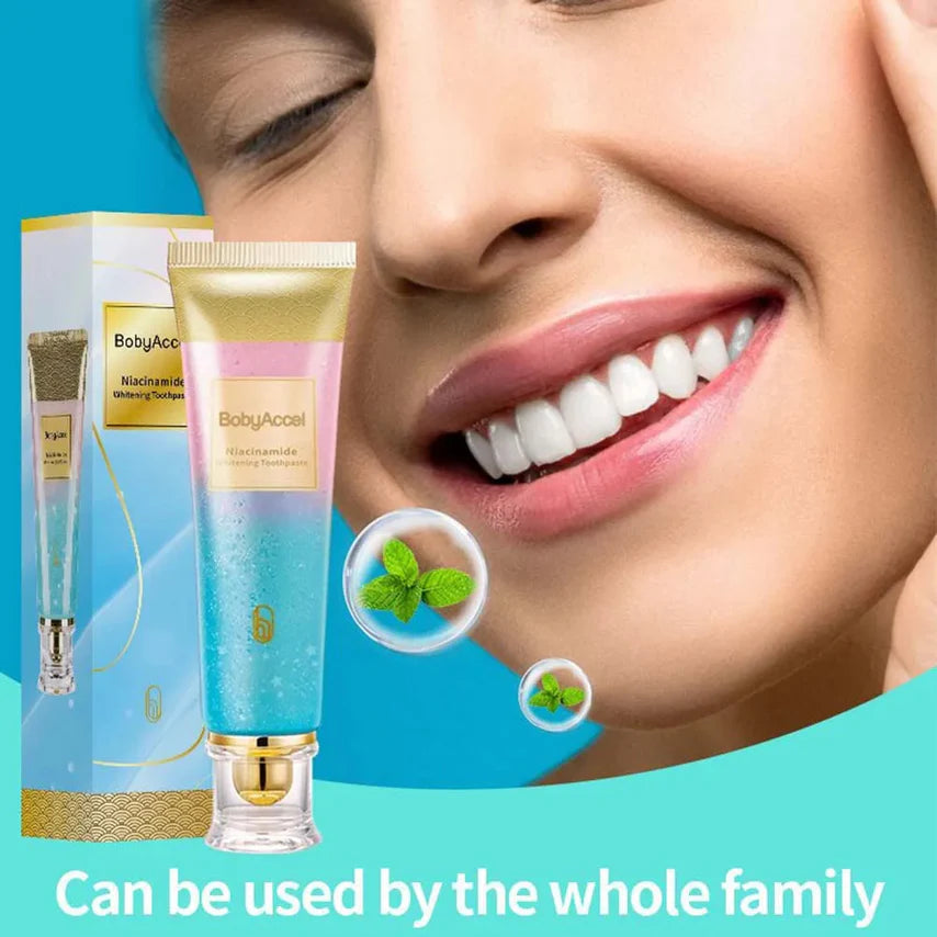 Niacinamide Whitening Toothpaste – Advanced Stain Removal for a Brighter Smile & Fresh Breath