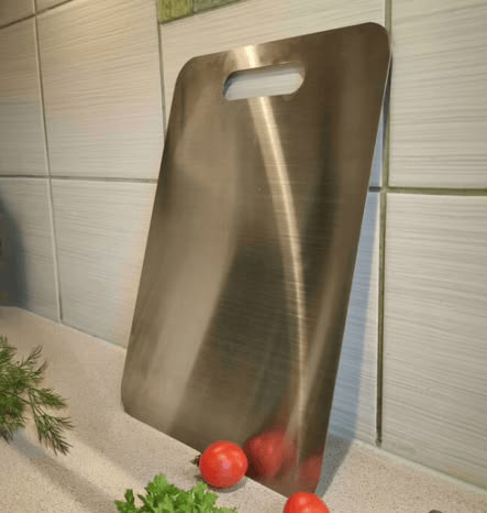 Titanium Cutting Board™ – Anti-Bacterial | No Microplastics | Rust-Proof | Food Safe