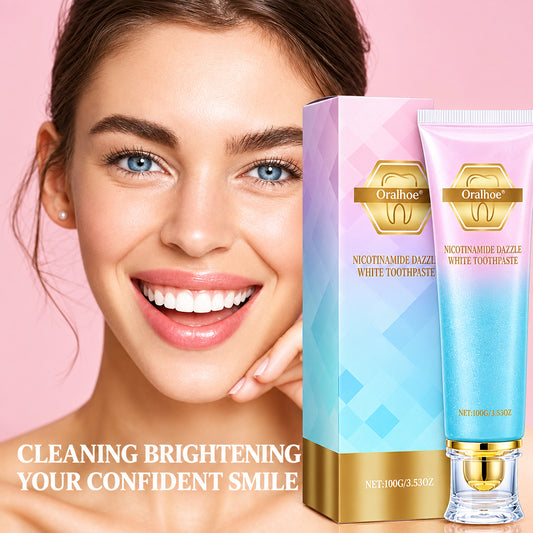Niacinamide Whitening Toothpaste – Advanced Stain Removal for a Brighter Smile & Fresh Breath