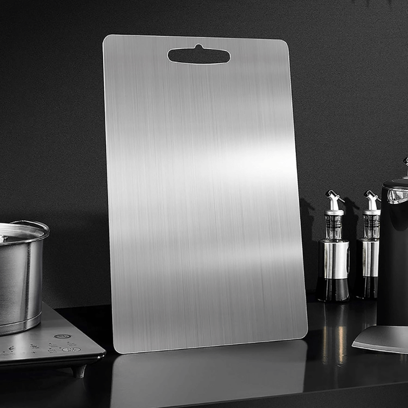 Titanium Cutting Board™ – Anti-Bacterial | No Microplastics | Rust-Proof | Food Safe