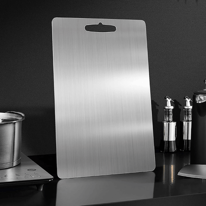 Titanium Cutting Board™ – Anti-Bacterial | No Microplastics | Rust-Proof | Food Safe